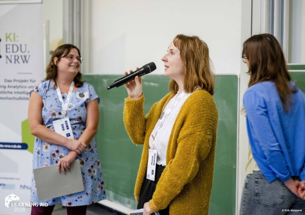 Sarah Görlich spricht auf der Learning AID